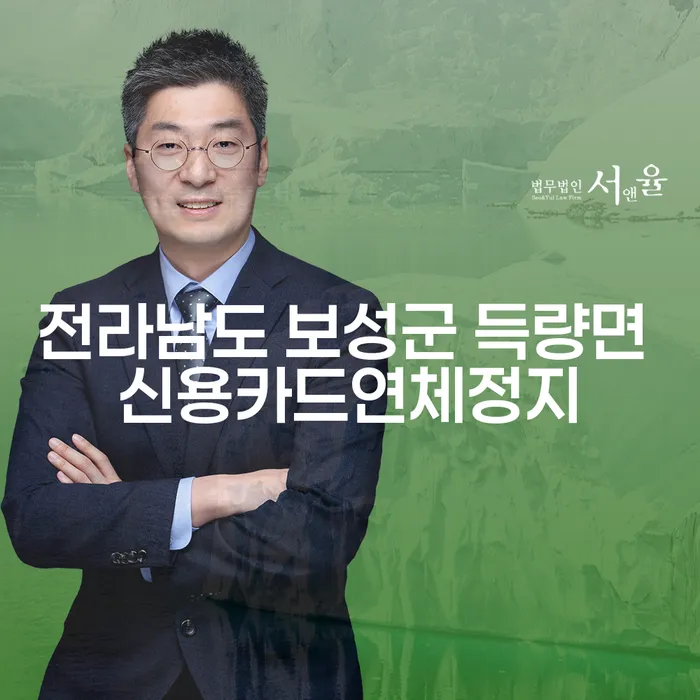 전라남도 보성군 득량면에서 신용카드 연체를 어떻게 정지할 수 있을까요?