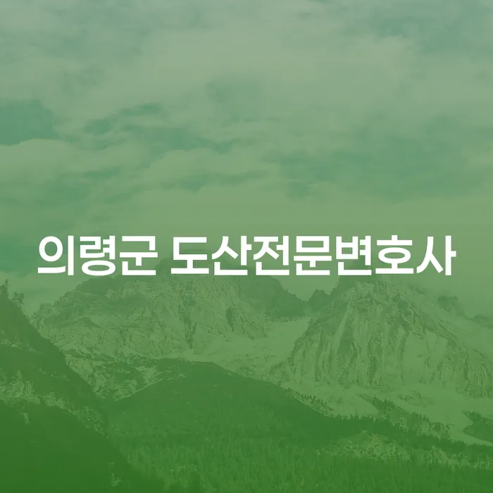 의령군 도산전문변호사와 완주군 개인회생파산, 어떻게 준비해야 할까요?